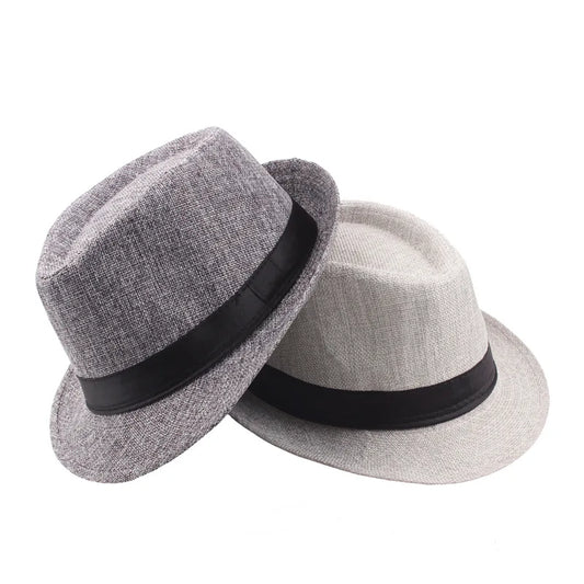 Wide Brim Solid Color Fedoras Casual Jazz Hat