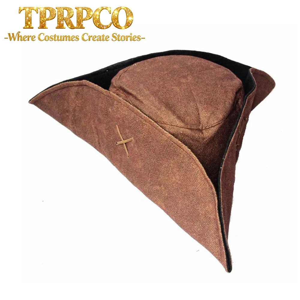 Pirate Captain Jack Sparrow Wig and Hat, Pirates of the Caribbean Cosplay Accessories