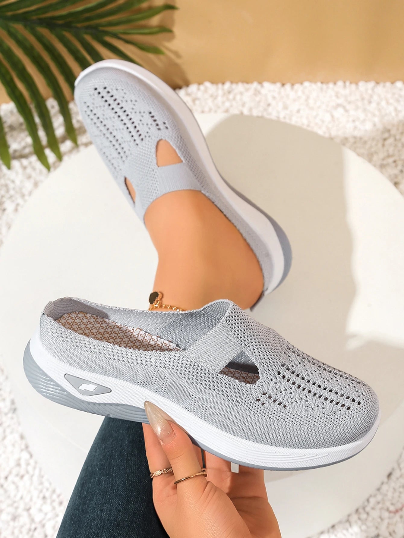 Cotton Air Mesh Slip-On Shoes. Open Places make these shoes cooler than others like them