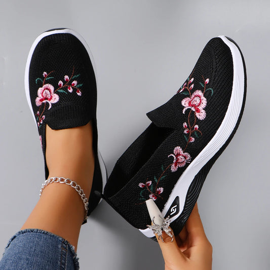 Breathable mesh flat shoes casual sneakers. 5 Colors