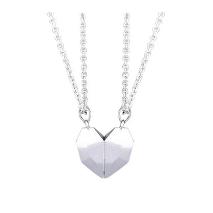 Electrocardiogram Magnetic Friend Heart Pendant One for You and One For Your Friend