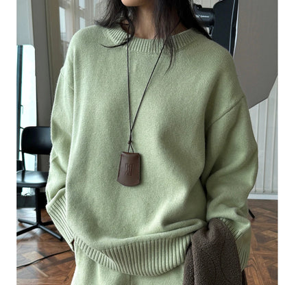 Sweater Suits, High Quality, 50% Wool Pullover With Knitted Pants