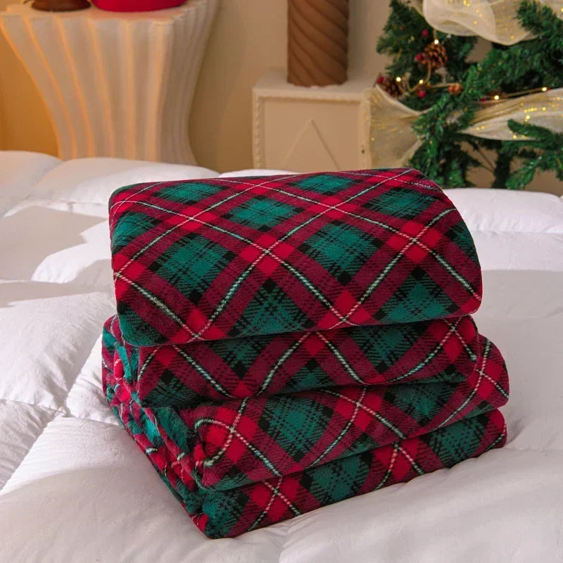 Christmas Flannel Throw Blanket in Various Sizes and Prints