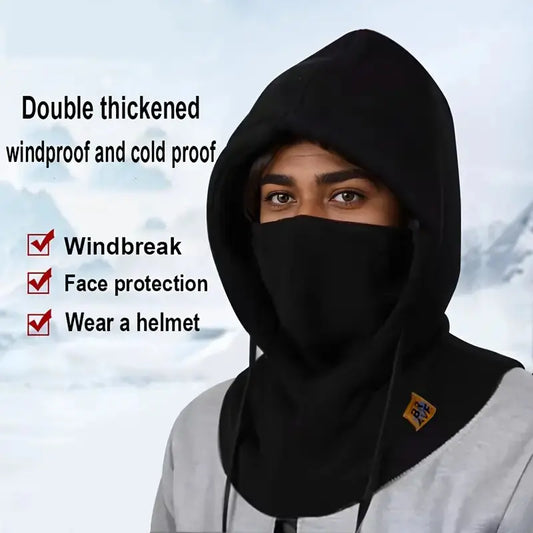Warm Hat with Mask and Neck Warmer 3-in-1 Windproof  Men or Women