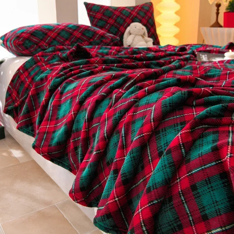 Christmas Flannel Throw Blanket in Various Sizes and Prints