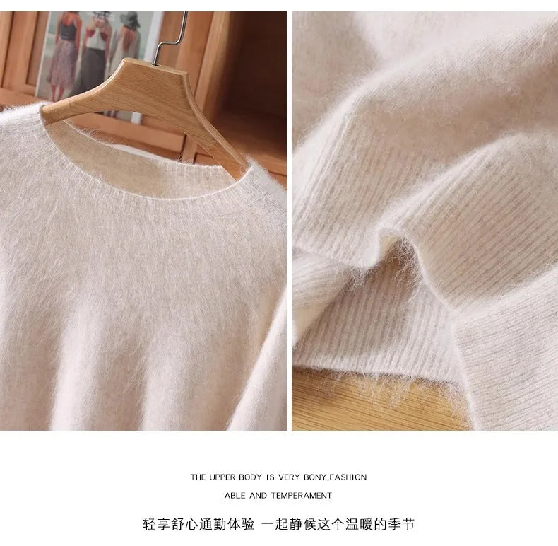 Basic Soft Knit Pullover Sweater, Round Neck, Long Sleeve, 12 colors with some sizes to 3XL