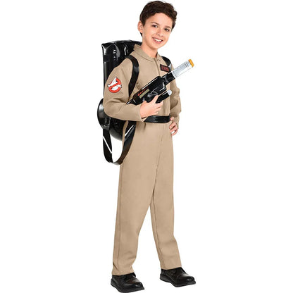 Ghostbusters Costumes Themed Cosplay Jumpsuit with Bag, Ideal Children and Adult Full Set Costumes