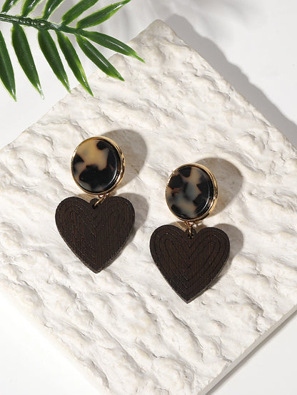 Handmade Wooden Drop Earrings