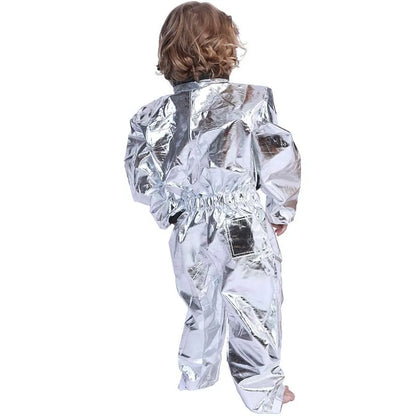 Adult and Children Astronaut Costumes, Couples Spaceman Cosplay Space Suit, Halloween Family Party Dress Up
