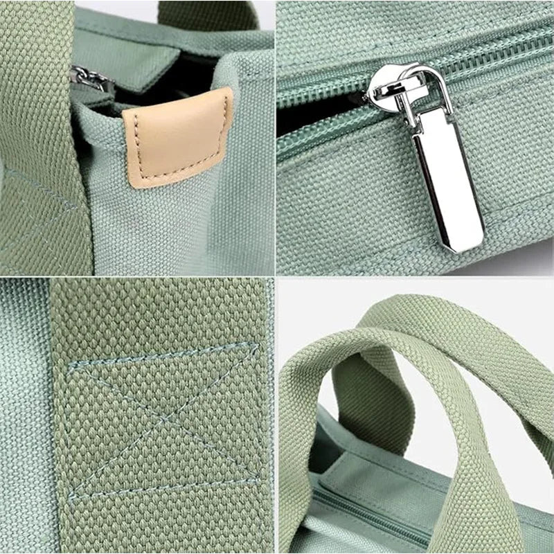 Canvas Crossbody Bag with Adjustable Strap