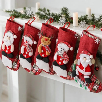 Christmas Hanging Canvas Stockings