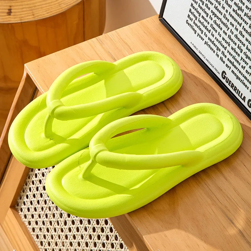 Bouncey sole flipflops in an assortment of colors