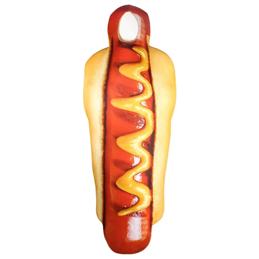 Funny Food Cosplay Halloween Costumes: Pizza, Burger, French Fries, Hot Dog