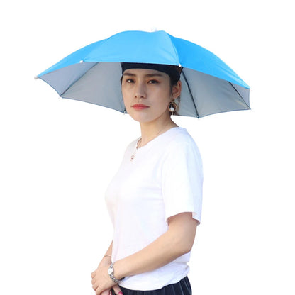 Portable Rain/UV Blocker for ballgames, fishing, and rain. Umbrella Hat
