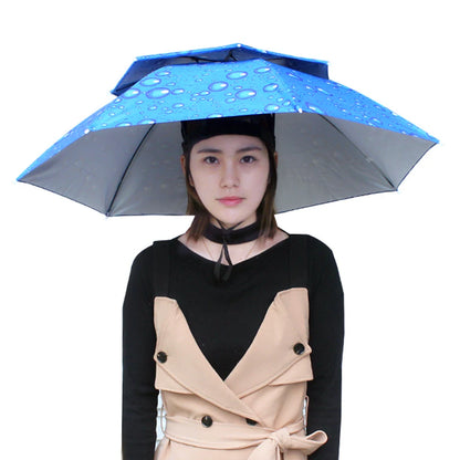 Portable Rain/UV Blocker for ballgames, fishing, and rain. Umbrella Hat