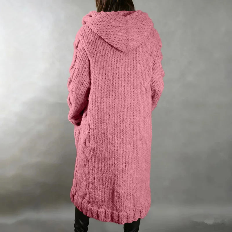 15 Colors, Oversized S-5XL Women Loose Knitted Sweaters, Thick Long Sleeve, Pocket, Buttons