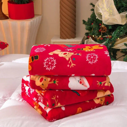 Christmas Flannel Throw Blanket in Various Sizes and Prints