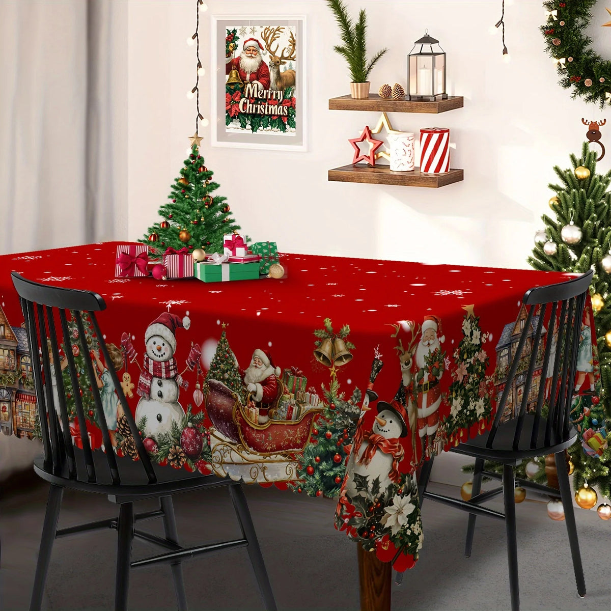 Santa and Friends Tablecloth