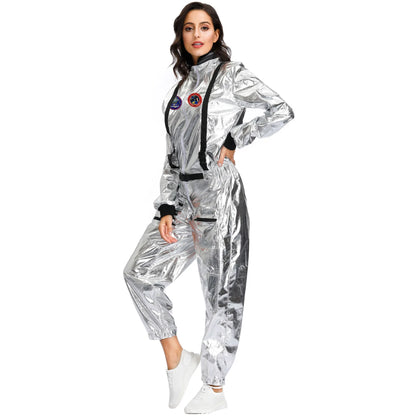 Adult and Children Astronaut Costumes, Couples Spaceman Cosplay Space Suit, Halloween Family Party Dress Up