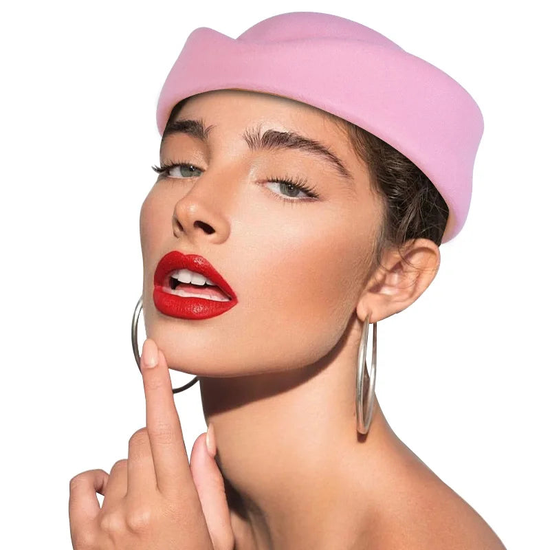 British Stewardess Beret, Exquisite Top Hat, Hepburn Style, High-end Beret,