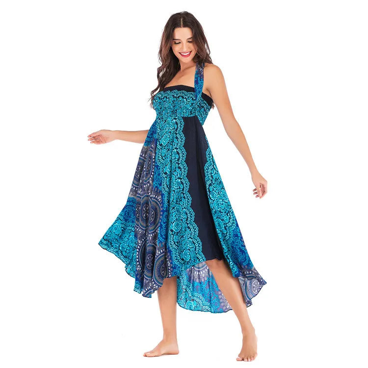 34 Different Designs of this Long Boho Bottom Lifts to Top Skirt, Vintage, Casual. 34 Different Designs
