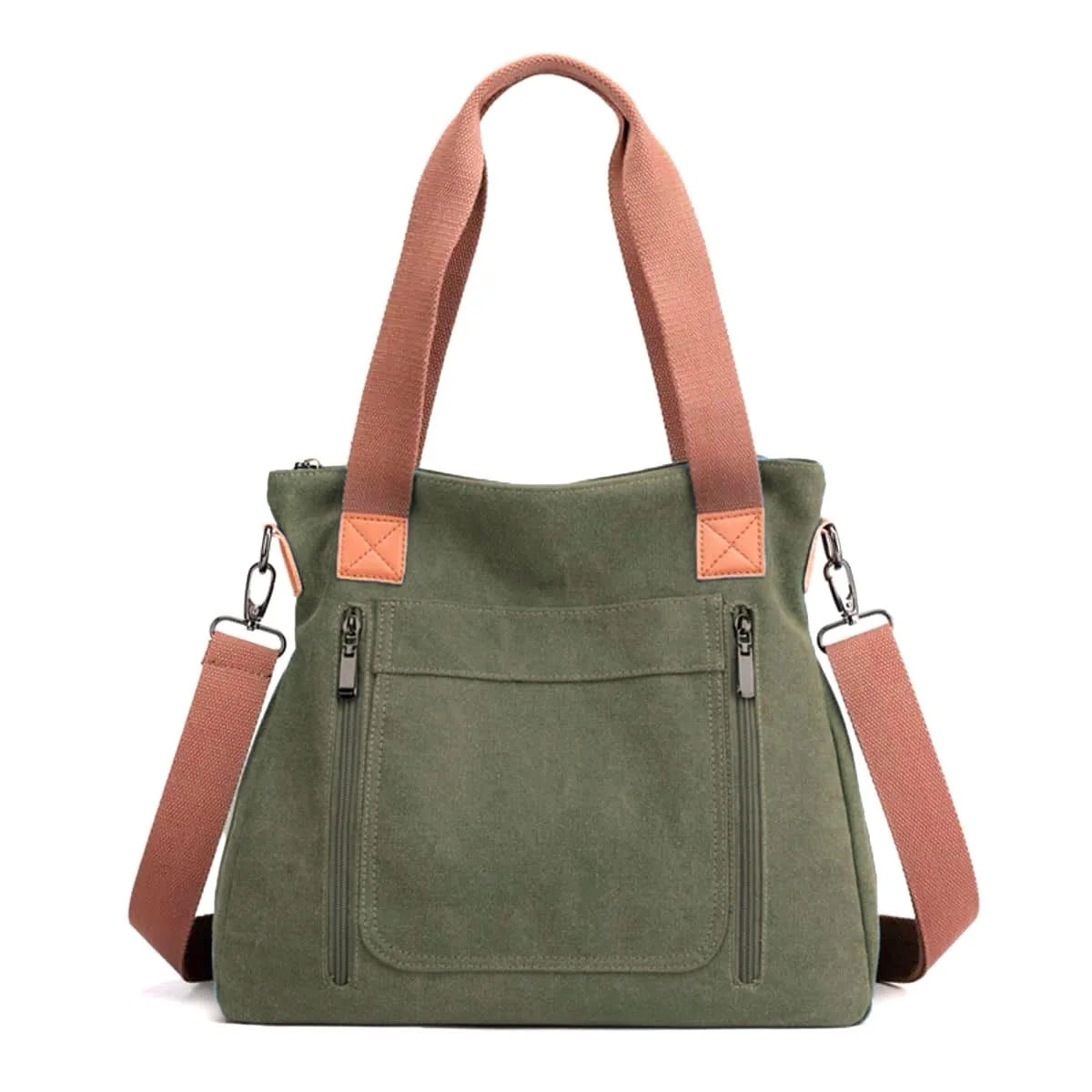 Versatile Handbag Large Capacity Canvas Casual Shoulder Crossbody Bag