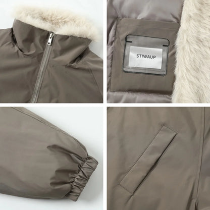 Lightweight Down Puffer Jacket with Pockets and  Luxury Padding for Warmth. Also comes in Black