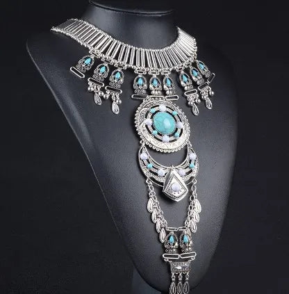 Vintage Necklaces Ethnic Baroque Pendant Tassel Chokers Necklaces