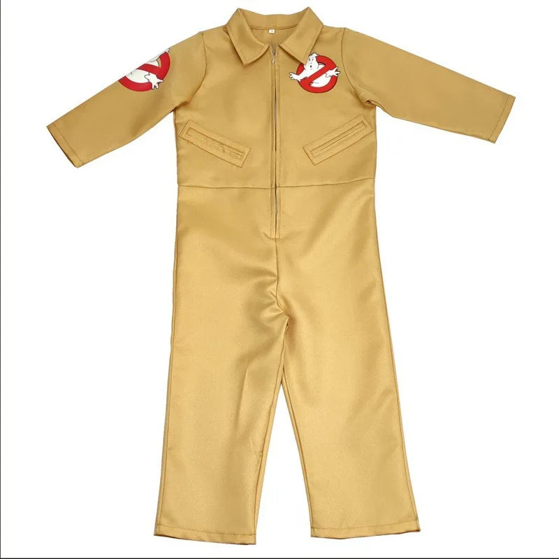 Ghostbusters Costumes Themed Cosplay Jumpsuit with Bag, Ideal Children and Adult Full Set Costumes
