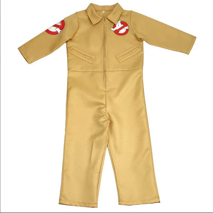 Ghostbusters Costumes Themed Cosplay Jumpsuit with Bag, Ideal Children and Adult Full Set Costumes