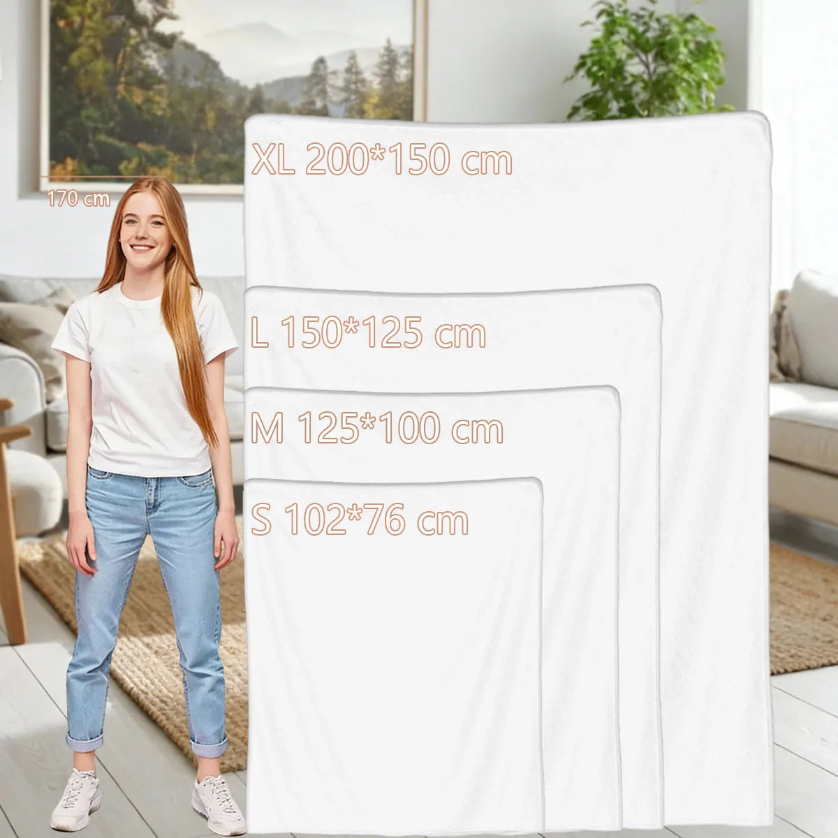 Christmas Highland Cow Fleece Blanket t for Home 150*125cm Piece. 25 Different Prints