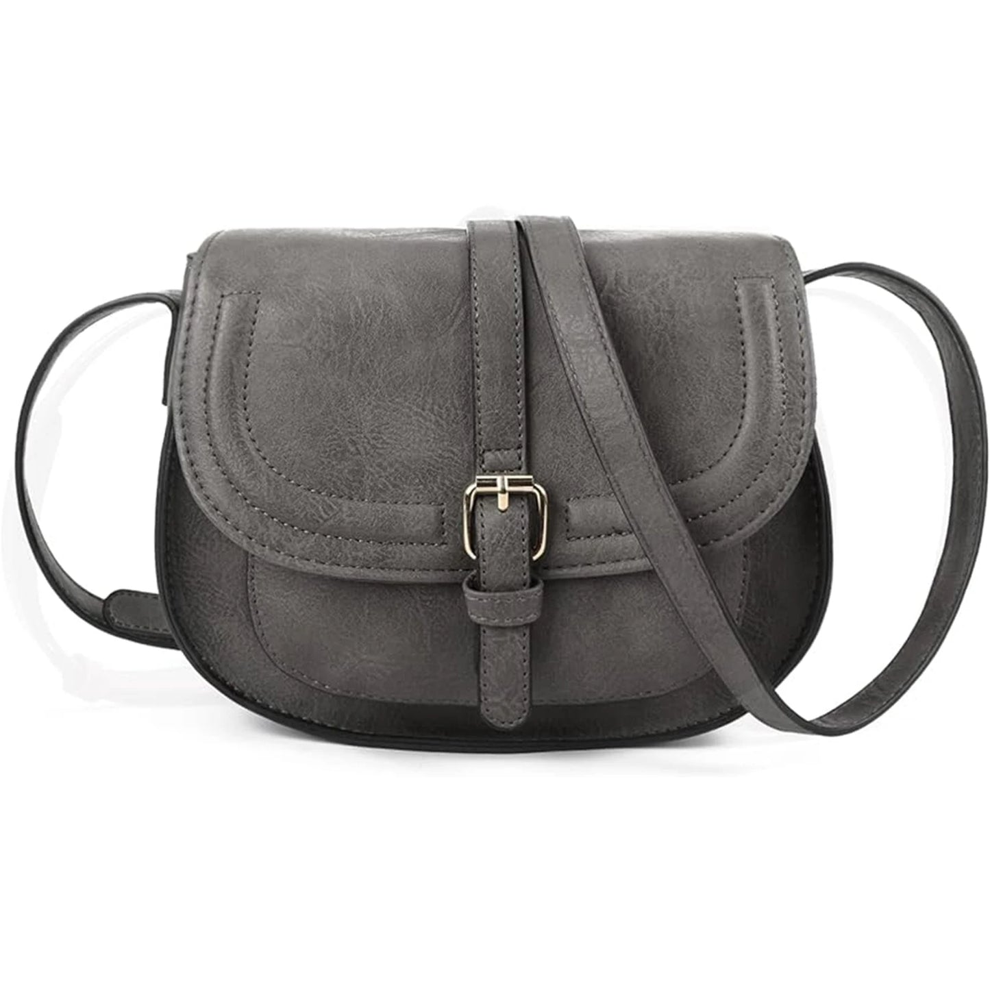 Boho Crossbody Bags, Saddle Shoulder Purse, Faux Leather Strap. In 7 Colors