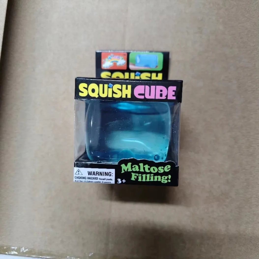 Needoh Giant Cube Sensory Toys, Transparent Maltose Filler, Soft Slow Rebound, Stress Reliever