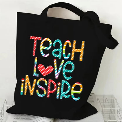 Teacher's Day Gift BAG!! Teacher Print Canvas Tote Bag!!  MAKE THE BAG THE GIFT OR THE GIFT BAG!!