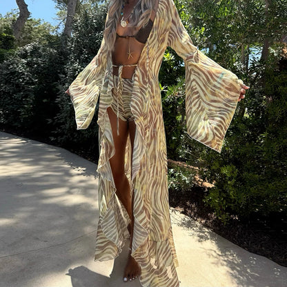 3 Piece Micro Bikini Sexy Swimsuit and Cover-Up