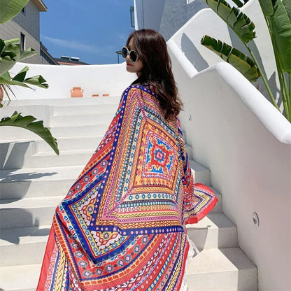90x180cm 9 Styles Print Bohemian Sarong Wrap Long Scarf