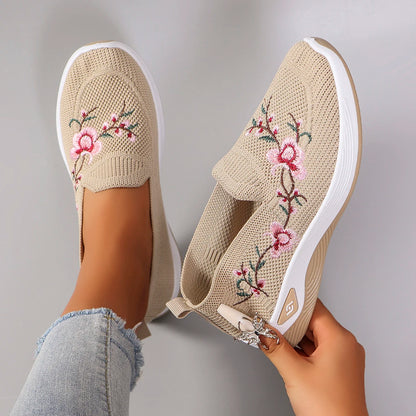 Breathable mesh flat shoes casual sneakers. 5 Colors
