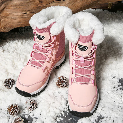 Anti-Slip Snow Boots, Warm and Thick with Fleece Lining, Suitable for Winter Snow