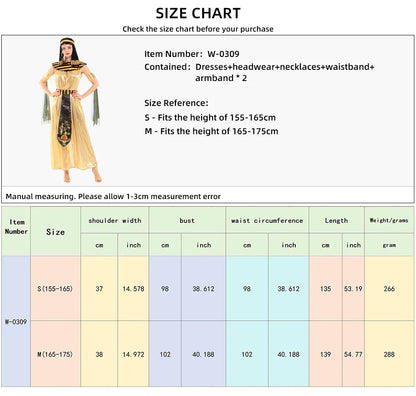 Halloween Ancient Egypt Egyptian Cleopatra Cosplay Costume
