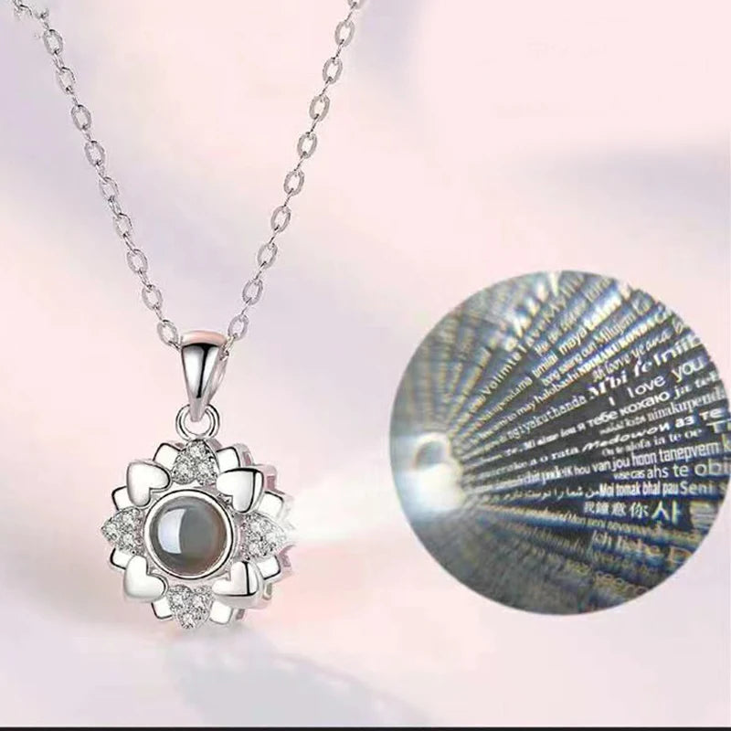 100 Languages I Love You Projection Pendant. In 33 different designs