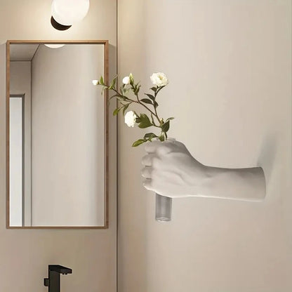 Modern Geometric Resin Wall-Mounted Vase Handmade Interesting Art
