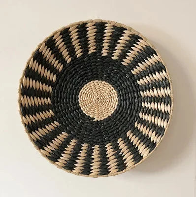 Boho Hand Woven Wall Basket Hanging, Decorative, Rustic, and unique in any room
