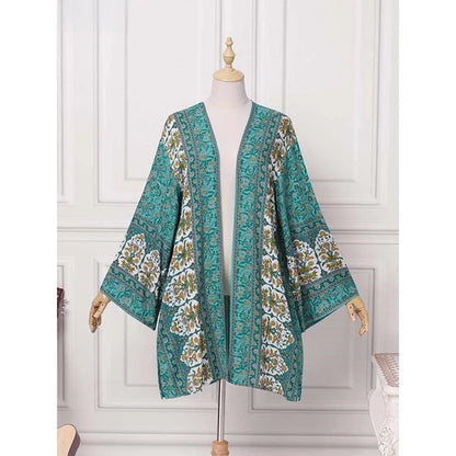Women's Boho Blouse Cardigan Top, Casual Cover-Up in 12 designs