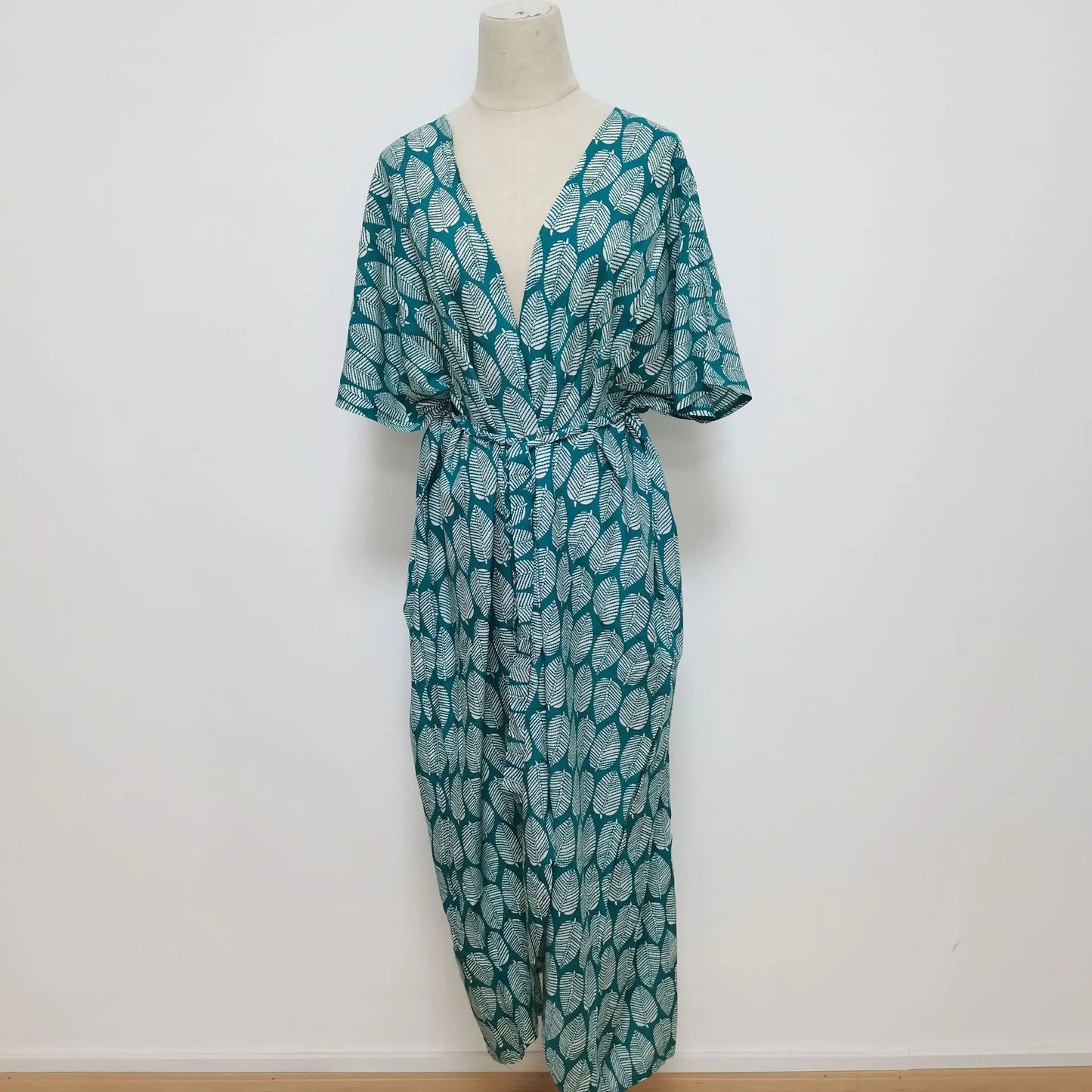 Women's Plus Size Long Cover-up Tie Front Beachwear