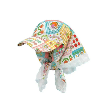 Unique design Headscarves on a Baseball Cap.  A variety of design choices