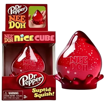 Needoh Dreamy Water Drop Marbled Cube Malt Sugar Squishy Toy Soft Squeeze Anxiety Relief Fidget Toy For Adults and Children 11+