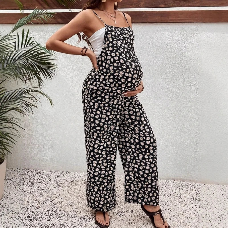 Maternity Overalls Designed for Warm Weather, Roomy Cut & Soft Material