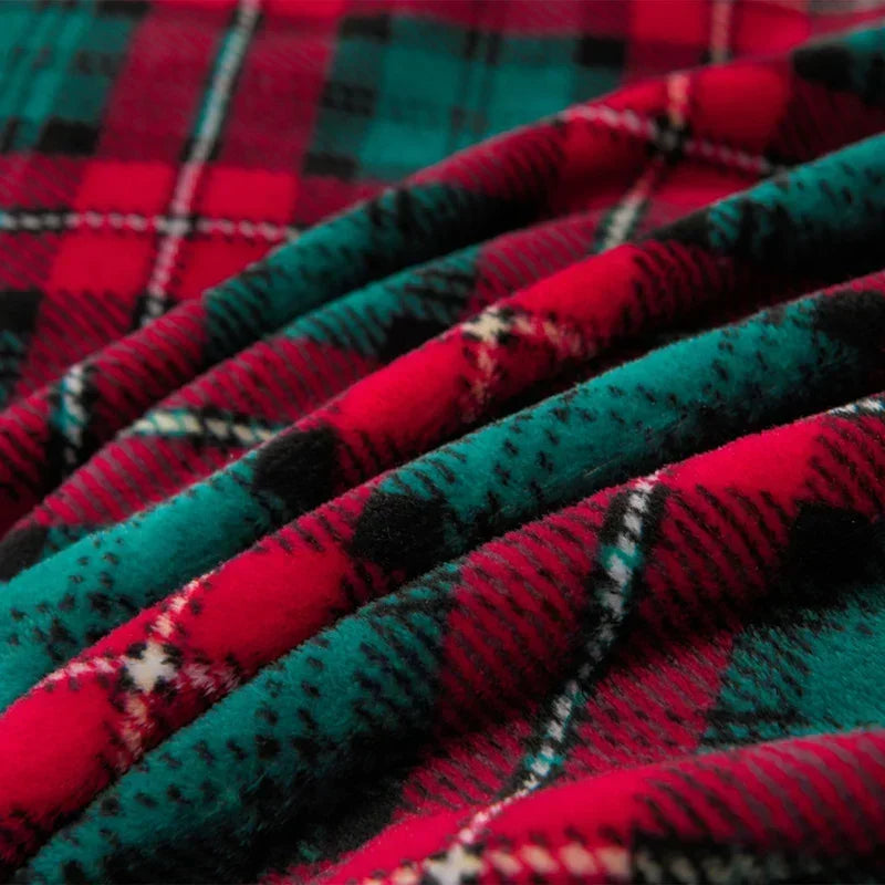 Christmas Flannel Throw Blanket in Various Sizes and Prints