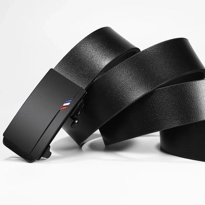 Plus sizes to 51 inches (130 cm). Hidden Headphone Jack, Quality Belts of Genuine Luxury Leather in Brown and Black