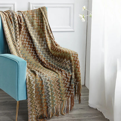 Boho Blankets with Aztec Baja Blanket Designs, Ethnic Sofa Cover